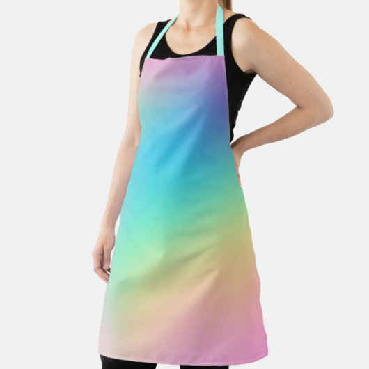 Tablier Magnifique Pastel Prismatique Gradient Arc-En-Ciel (Insitu)