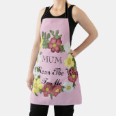 Tablier Magnifique Rose sauvage modifiable (Insitu)