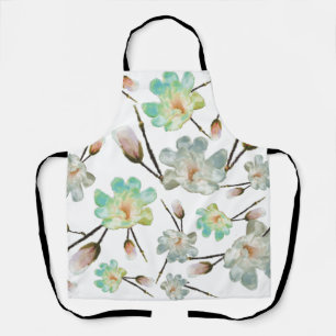 Tablier Magnolia Motif Apron
