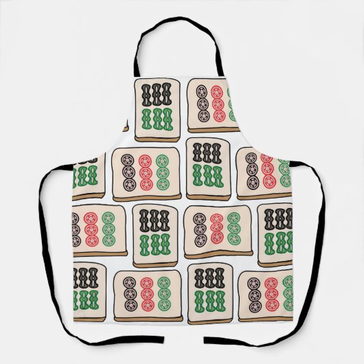 Tablier Mahjong Tiles Luck Strategy Joueurs (Recto)