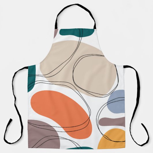 Tablier Maillot abstrait géométrique à main (Recto)