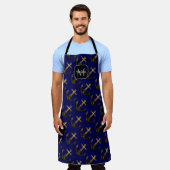 Tablier Maillot or motif Ancre marine Monogram (Porté)