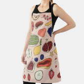 Tablier Main Fruit Tirée Illustration Vintage. (Insitu)