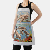 Tablier Main Painted by Number | Dolphins | (Insitu)