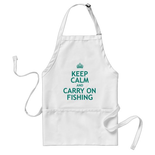 Tablier Maintenez calme et continuez la pêche (Devant)