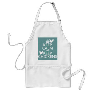 Tablier Maintenez calme et gardez les poulets (toute