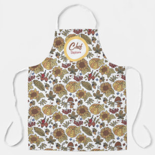 Tablier Maïs et tournesols citrouille, Chefs personnalisés
