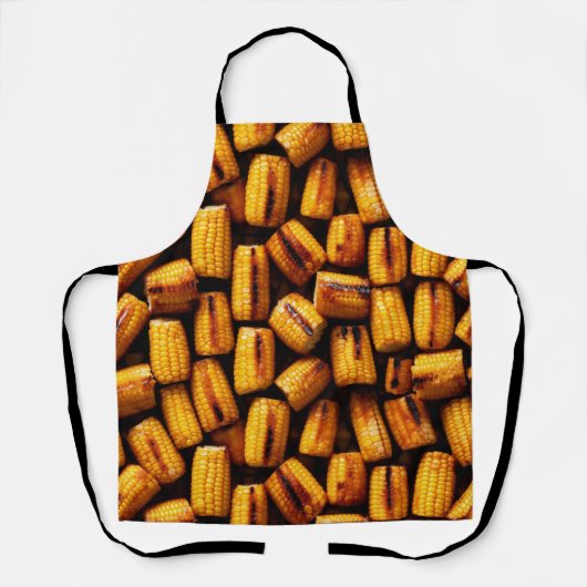Tablier Maïs grillé sur la couverture, thème de la nourrit (Recto)