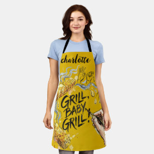 Tablier Maïs sur l'épi - Conception de BBQ et de maïs pers