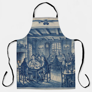 Tablier Maison de café du Connecticut des années 1700 en b