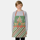 Tablier Maison de pain d'épice de Noël Apron (Porté)