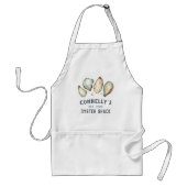 Tablier Maison de plage personnalisée Shack d'huîtres (Devant)