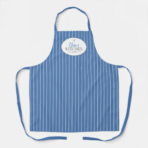 Tablier Maison d'élevage Vintage à bandes bleues personn