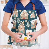 Tablier Maison en pain d'épices Cookie Noël Fêtes d'hiver