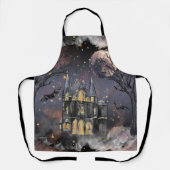 Tablier Maison hantée | Arbre à Pleines lunes Éffrayantes  (Recto)