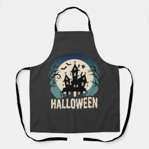 Tablier Maison Hantée de la Lune Vector Halloween
