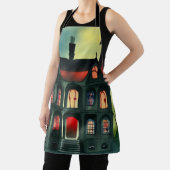 Tablier Maison hantée d'Halloween (Insitu)