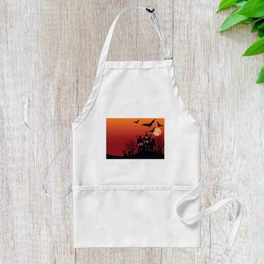 Tablier Maison Hantée éffrayante Halloween nuit