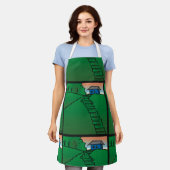 Tablier Maison sur une colline verte (Porté)