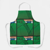 Tablier Maison sur une colline verte (Recto)