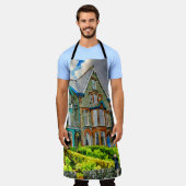 Tablier Maison victorienne à Keswick peinte en aquarelle (Porté)