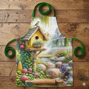 Tablier Maisonnette à Oiseaux de Jardin de Cottage Fantais