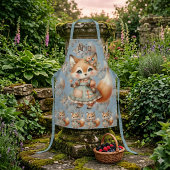 Tablier Maisonnette Fantaisiste Florale Pastel Renard Core