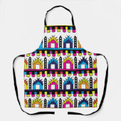 Tablier Maisons colorées Modernes (Recto)