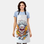 Tablier Maître de cuisine Skull Chef (Porté)