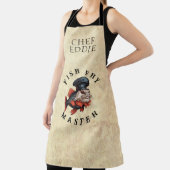 Tablier Maître de frites de poisson avec NOM (Insitu)