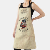 Tablier Maître de frites de poisson avec NOM (Insitu)