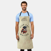 Tablier Maître de frites de poisson avec NOM (Porté)