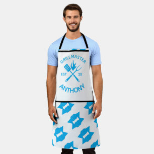 Tablier Maître de GRILL rustique adulte moderne personnali