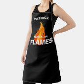 Tablier Maître Des Flammes, Wordplay Drôle #PèreFête Papa (Insitu)