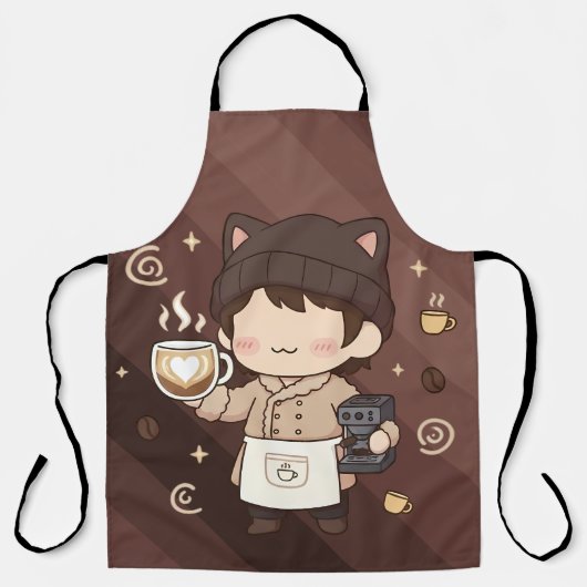 Tablier Maître du café Expert en espresso Art (Recto)