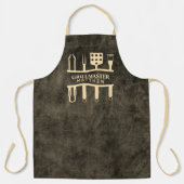 Tablier Maître du grill outils de barbecue classiques nom (Recto)