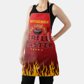 Tablier Maître GRILL FUN avec Flamme sur Dégradé (Insitu)