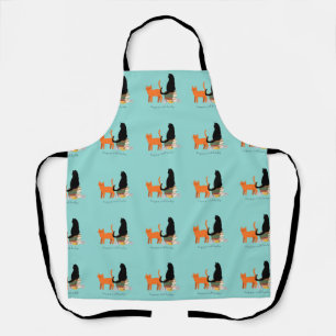 Tablier Maîtresse de chat heureuse
