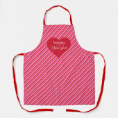 Tablier Make Every Meal Romantic Personalized Heart Apron (Recto)