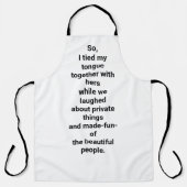 Tablier Making-fun-of People Hankamer Artjunkhaus Playful (Recto)