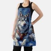 Tablier Malamute d'Alaska Pôle Nord Noël d'hiver (Insitu)