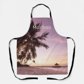 Tablier Maldives Ocean Indian Beach Sunset Island Souvenir (Recto)