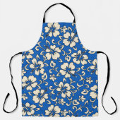 Tablier Malia Hibiscus Hawaiian Royal and Cream (Recto)