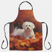 Tablier Maltais en automne Feuilles automne Inspiration (Recto)