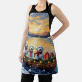 Tablier Maltese Christmas Boat Holiday (Insitu)