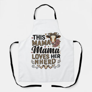 Tablier Mama aime sa conception de chemise vintage pour ma