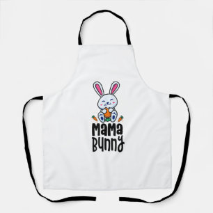 Tablier Mama Bunny Fête d'anniversaire Thème Pâques tenue