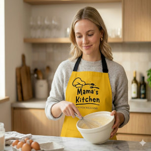 Tablier Mama cuisine Chef personnalisée