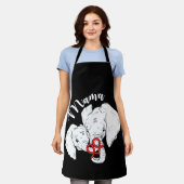 Tablier Mama Elephant mignon Fête des Mères Animal (Porté)