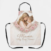 Tablier Mama — Mon Premier Chez Moi | Fleurs de mère et fi (Recto)